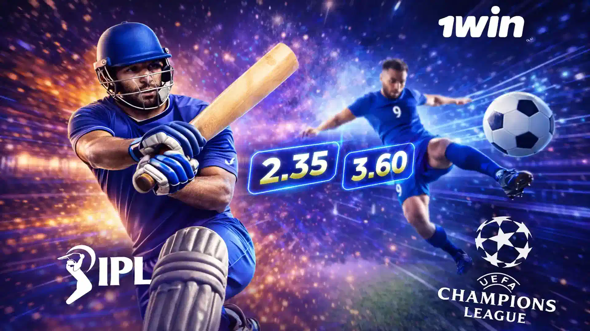 Popular sports at bookmaker 1win bd including cricket and football
